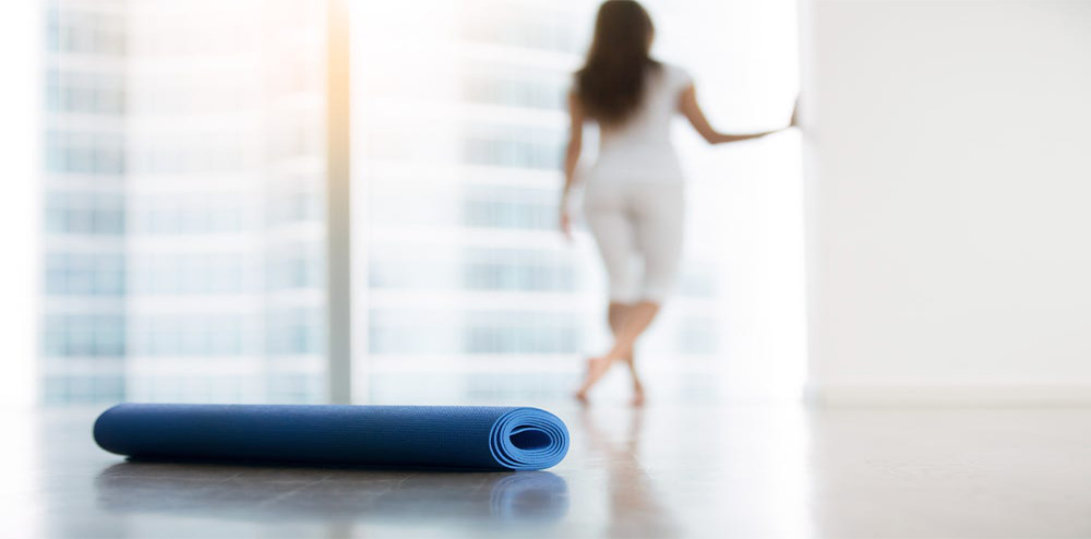 Lady & Yoga Mat